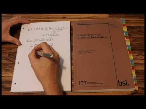 Finding the value of Zs (total circuit impedance) when calculating the size of your CPC