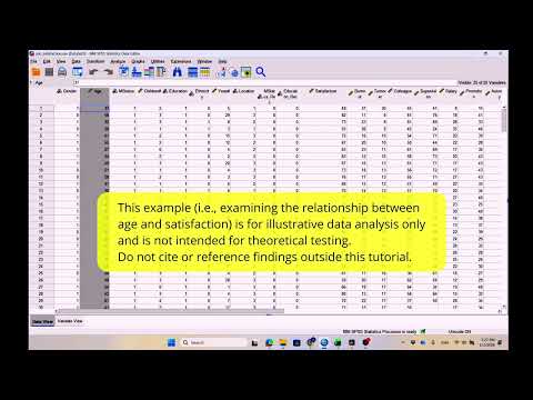 SPSS Beginner Tutorial - Part 4: Correlation
