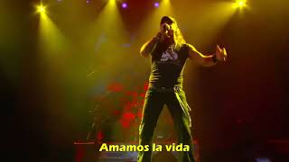 Accept - Amamos La Vida (Mark Tornillo) Lyrics on screen &amp; Sub español - castellano (Live in Chile)