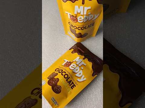 Unboxing Mr. Teddy Chocolate Cookies テディさん チョコレート クッキーの開封 #shorts #food #snack #biscuits