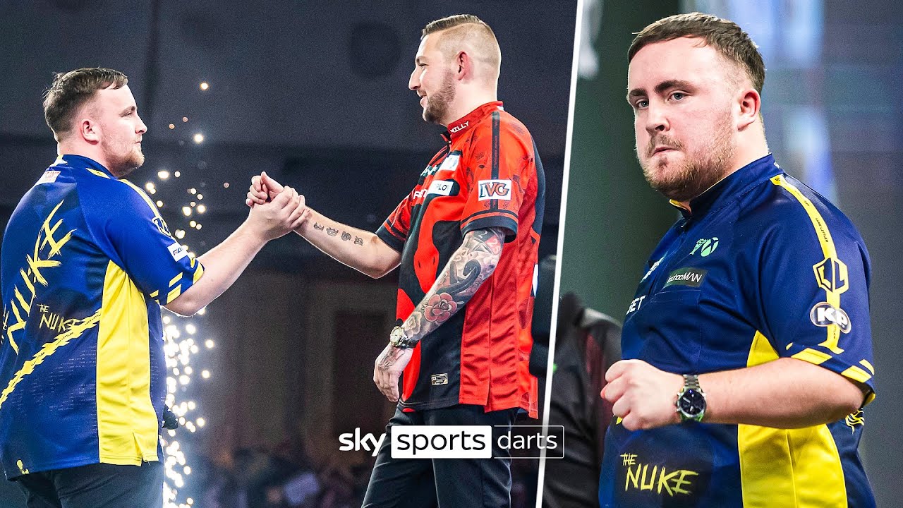 Luke Littler BEATS Nathan Aspinall to reach Worlds final four 🔥🟣