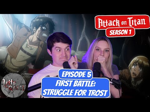 EREN GETS EATEN! | Attack on Titan Season 1 Reaction | Chapter 5, "First Battle: Struggle for Trost"