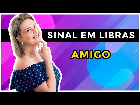 FRIEND sign in LIBRAS