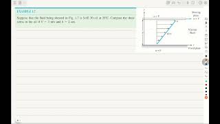 Shear stress on Fluids - E1.7.