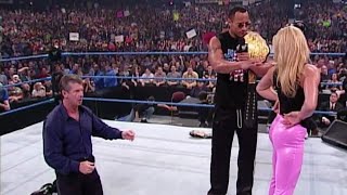 Trish Stratus The Rock Make an Ass out of Vince Mc