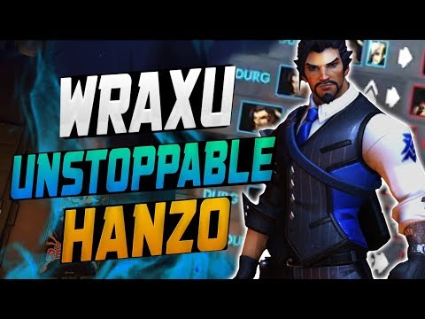 WRAXU DOMINATING AS NEW HANZO! SIXTUPLE KILL! [ OVERWATCH SEASON 10 TOP 500 ]