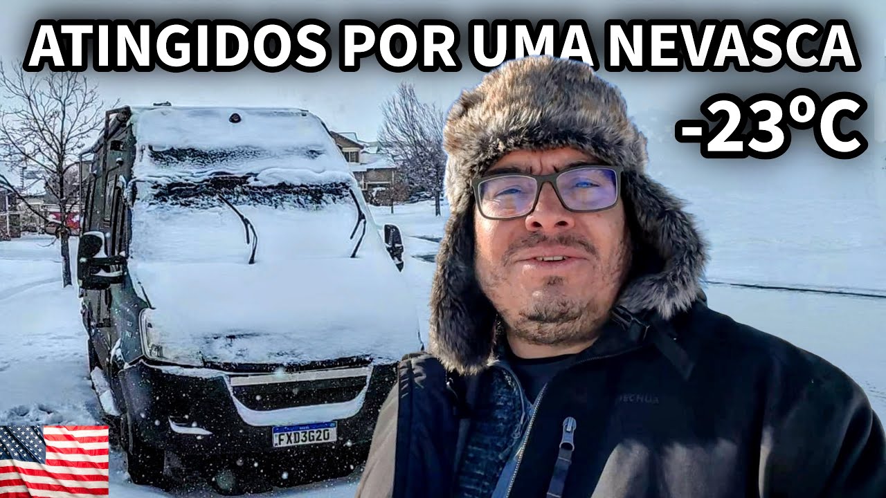 ❄️ SOBREVIVENDO NO CARRO NO FRIO EXTREMO DOS EUA!