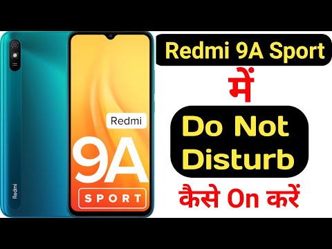 How to enable Do not disturb mode in Redmi 9A Sport | Redmi 9A Sport me do not disturb kaise on kare