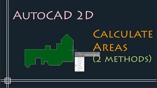 AutoCAD 2D - Calculate areas (2 methods - easy and fast way)