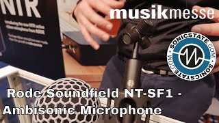 Video thumbnail for MESSE 2018: Rode Soundfield NT-SF1 - Ambisonic Recording For The Masses! by sonicstate