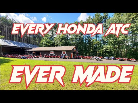 Every Honda Three Wheeler Variation - A Video Tour Of All The Production Honda ATC Models