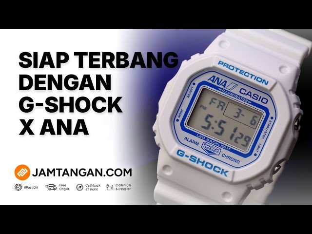 Casio G-Shock DW-5600 ANA Collaboration Digital Dial White Resin