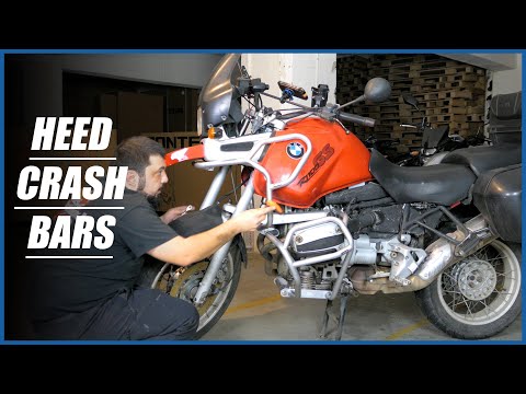 HEED Crash Bars & transmission reinforcement - BMW R1100GS Build