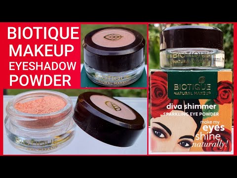 Biotique Natural Makeup Diva Shimmer Sparkling Eyepowder shade Razzmatazz review & demo | RARA | Video