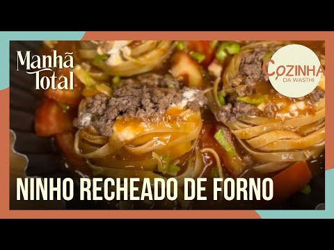 COZINHA DA WASTHI: Aprenda a fazer um delicioso ninho recheado | MANHÃ TOTAL