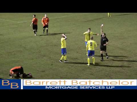 King’s Lynn Town's Michael Frew's red card against Matlock Town