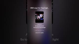 ORIO song Over Time English translation