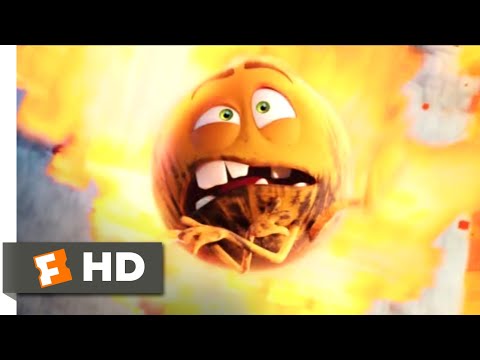 The Emoji Movie (2017) - Fireball and the Firewall Scene (7/10) | Movieclips