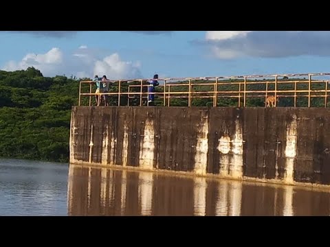 Enchente forte na barragem de Tiuma em Timbaúba PE 