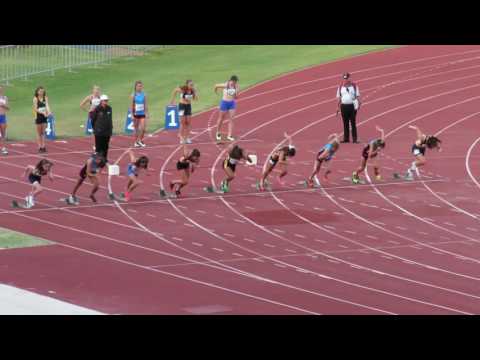 100m Semi 1 14W Jasmine Peters 12.32 +3.6 Qld State Championships 2016