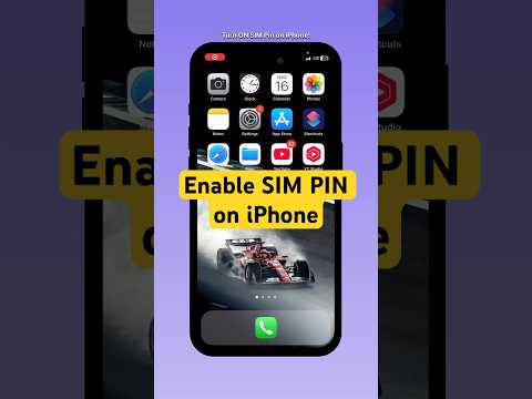 Enable SIM PIN on iPhone – Quick, Easy & Secure! #shorts #iphone