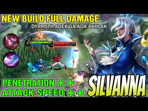 SILVANA NEW BUILD ITEM FULL DAMAGE IN LATE GAME - SILVANNA BEST BUILD 2022 ~ MLBB
