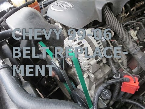 Belt Change Silverado Sierra Tahoe Yukon Suburban 99-06 4.8 5.3 6.0 HEAVY DUTY BELTS