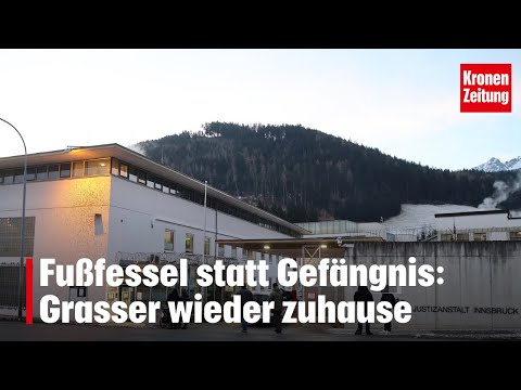 Ankle bracelet instead of prison: Grasser back home | krone.tv NEWS