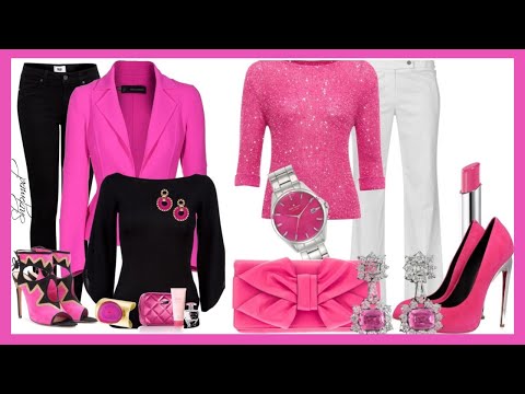 COLORES en TENDENCIA de MODA 2022 HOT PINK UN TONO FUCSIA INTENSO BELLO y ELEGANTE COMBINACIONES