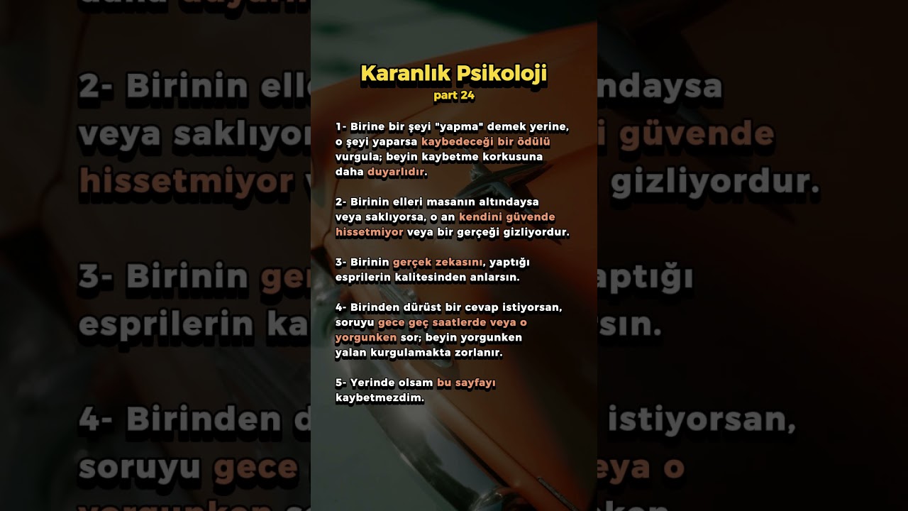 Karanlık Psikoloji Part 24