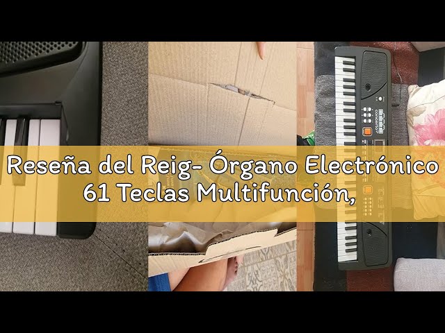Vídeo relacionado con Reig- Órgano Electrónico 61 Teclas Multifunción, Color negro (8922) , color/modelo surtido