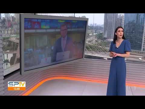 "Tô ganhando a credencial para um rolêzinho" Rodrigo Bocardi e Michelle Barros no SP1 02/10/2021
