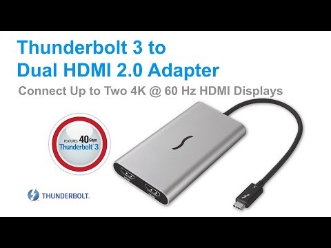 Sonnet Thunderbolt 3 to Dual HDMI Adapter Quick Overview