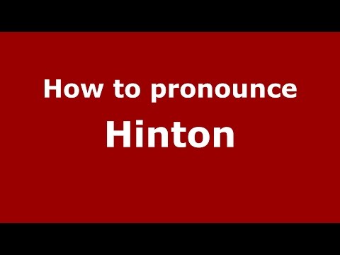 How to pronounce Hinton (Germany/German) - PronounceNames.com