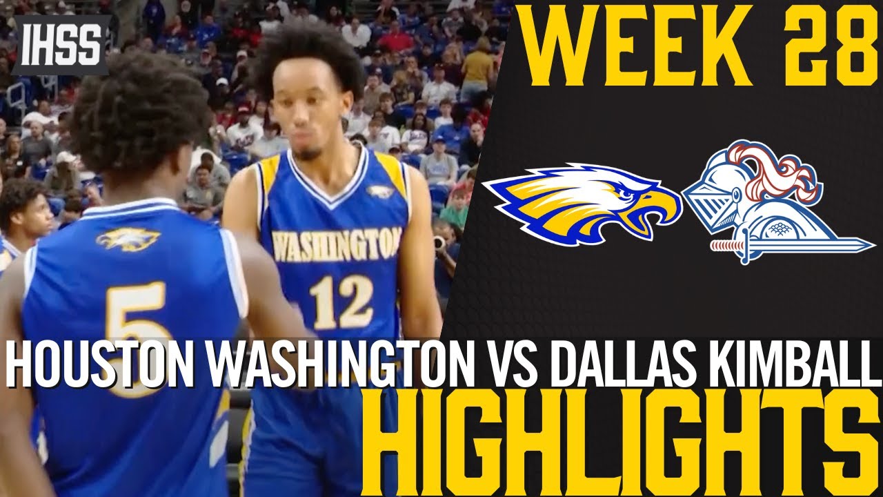 Intense High School Basketball Final: Washington vs. Kimball Highlights