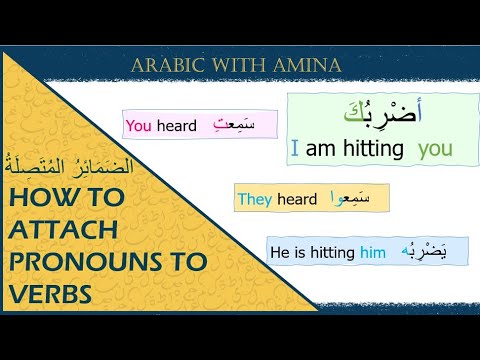 Pronouns as Verb Subjects and Objects | Verb Conjugation | Arabic Grammar