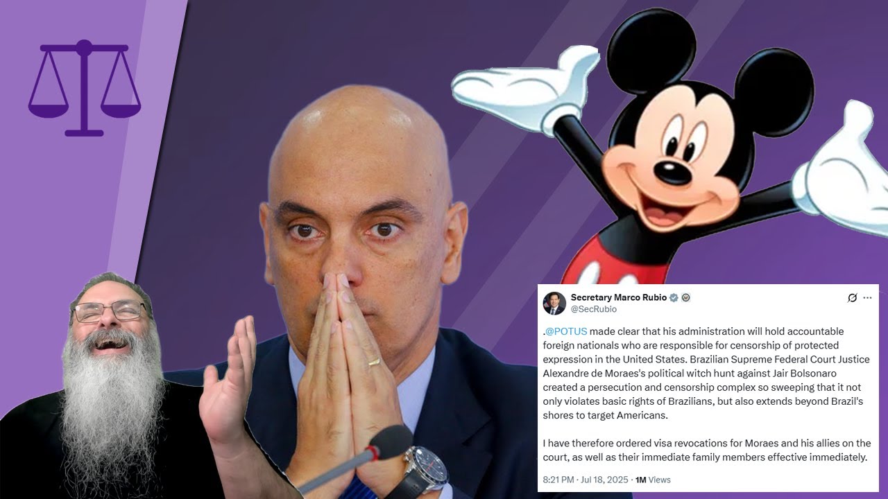 SEM MICKEY pro XANDÃO: MARCO RUBIO CASSA VISTO de MORAES e ALIADOS da CORTE e de PARENTES DESTES