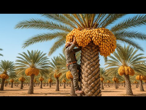 Wie Bauern Millionen Tonnen Datteln ernten – moderne Erntetechnik erklärt