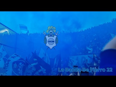 ENTRADA DE LA BANDA DE FIERRO 22 // Todas las canchas vamos a copar ♪ ♪ -GIMNASIA🐺
