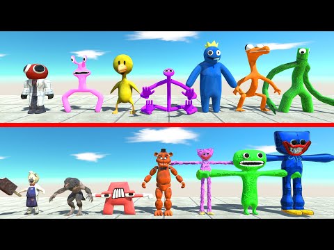 Creepy Monster Battle | Rainbow Friends Fight Random Units - ARBS