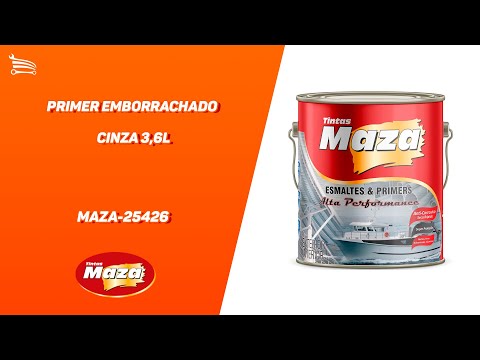 Primer Emborrachado Cinza 3,6L MAZA-25426  - Vídeo