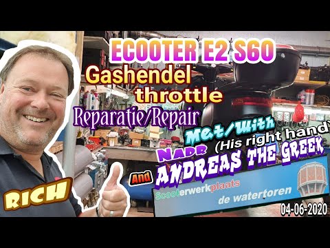 🇳🇱Gashendel Throttle Reparatie repair ECOOTER E2 S60