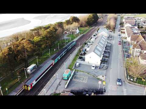 Carmarthen bay from the air