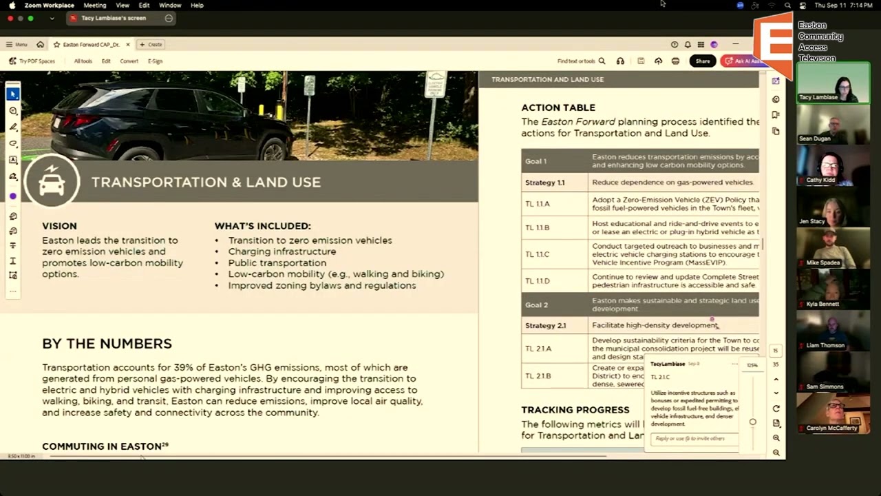 Committee for Climate Action Planning Meeting 9/11/25
