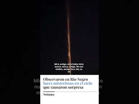 MISTERIO EN RÍO NEGRO 💥😱 SE OBSERVARON LUCES EXTRAÑAS EN EL CIELO