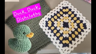 Duck Duck Dishcloth @MissisYarniverseAndMore-k8u Dishcloth 1 & 2