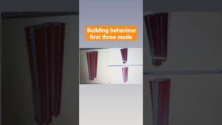 First three-mode building behaviour #structuralengineer #building #etabs #earthquake