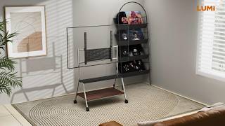 Heavy-Duty Polished Stainless Steel TV Cart | MP0512-02 | LUMI