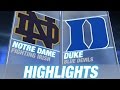 Notre Dame vs Duke | 2014-15 ACC Mens.