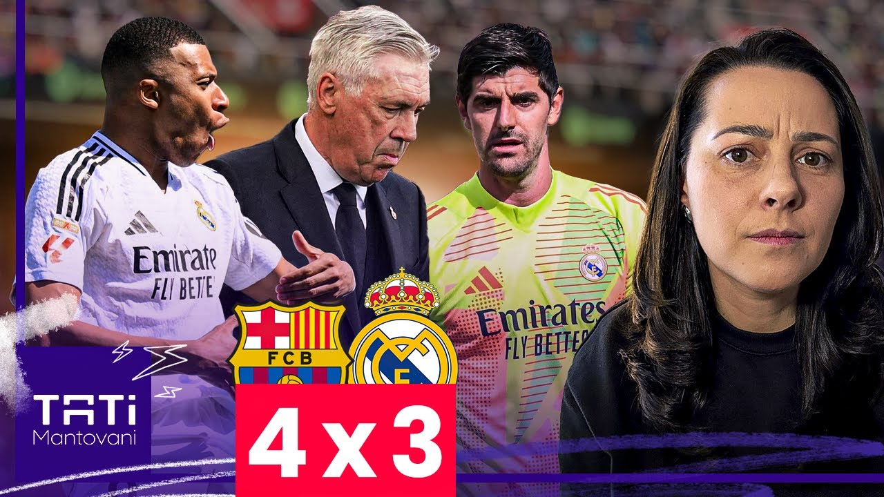 REAL MADRID PERDE O 4º ELCLASICO DA TEMPORADA. MBAPPÉ FAZ HAT-TRICK, MAS BARELONA FAZ 4X3 DE VIRADA